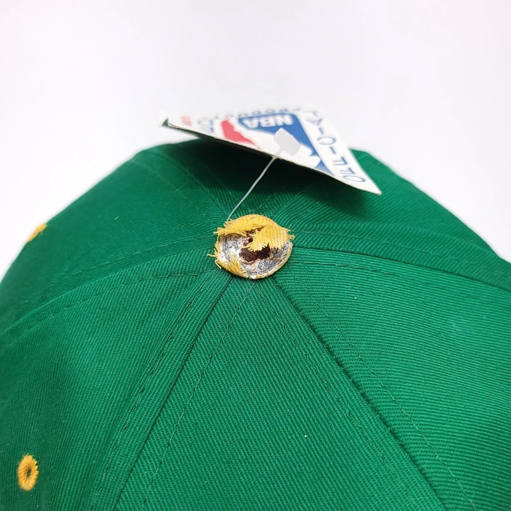 Vintage‎ Seattle SuperSonics Snapback Hat Drew Pearson NBA Green Yellow Skyline